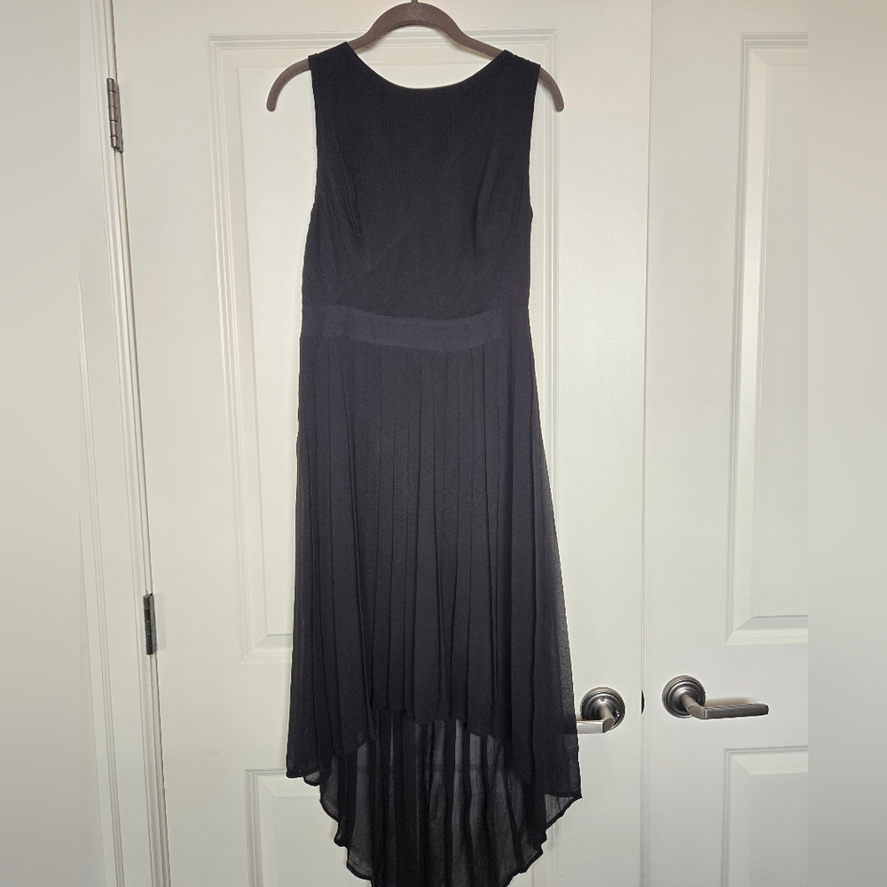 Sleeveless Drop Hem Dress